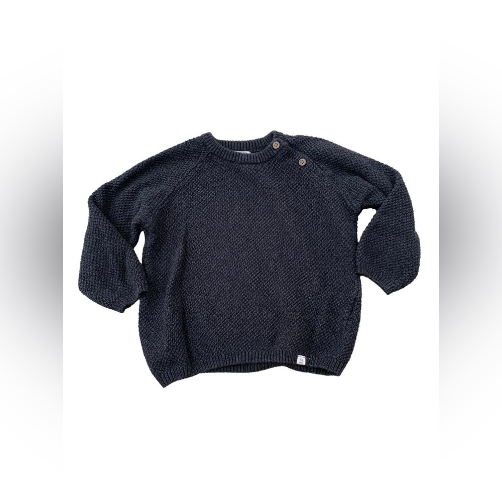 Me & Henry Roan Knit Sweater in Charcoal Grey